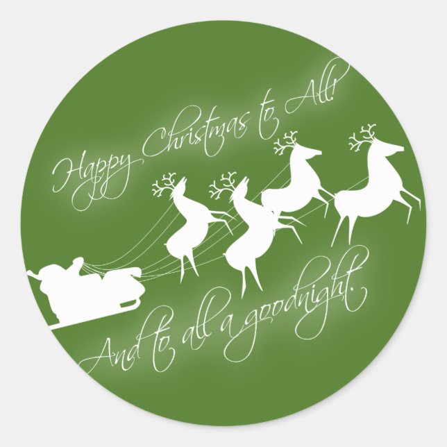 "Twas the night before Christmas" Sticker (Front)