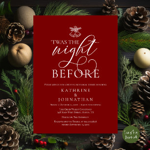 'Twas The Night Before Classy Rehearsal Party Invitation
