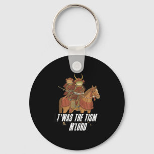 Twas The Tism M Lord Medieval Samurai Frog & C Keychain