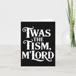 Twas The Tism Mlord Autism Awareness Support  Card