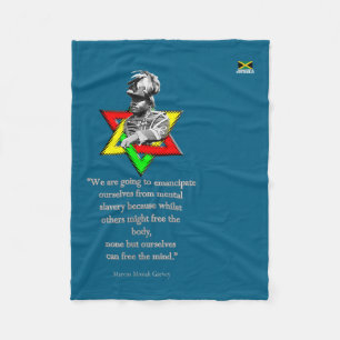 Tweaks Clothing - Marcus Mosiah Garvey Quote - Jam Fleece Blanket