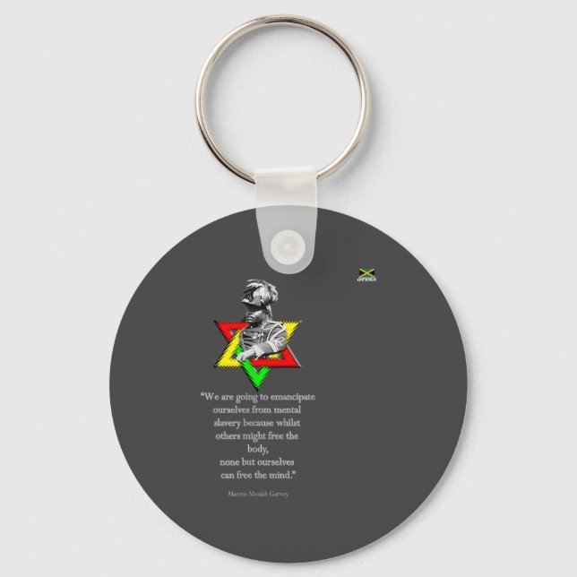 Tweaks Clothing - Marcus Mosiah Garvey Quote - Jam Keychain (Front)
