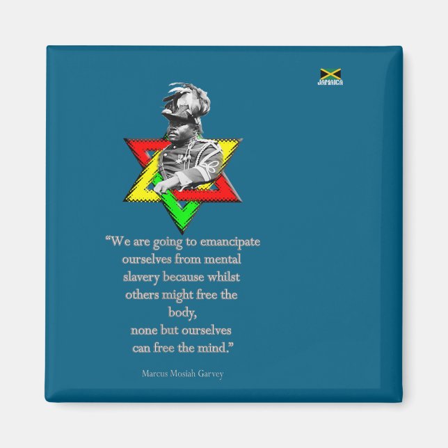 Tweaks Clothing - Marcus Mosiah Garvey Quote - Jam Magnet (Front)
