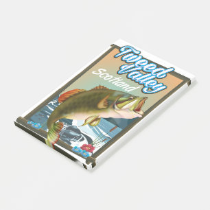 Tweed Valley Scotland Fishing poster Post-it Notes