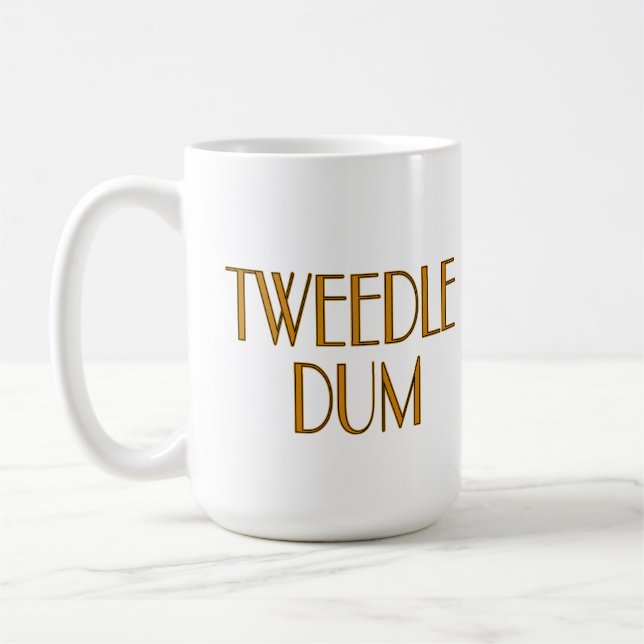 Tweedle Dee and Tweedle Dum Coffee Mug (Left)