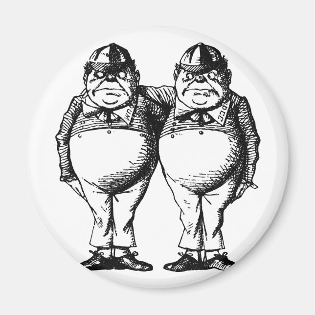 Tweedle Dee and Tweedle Dum Magnet (Front)