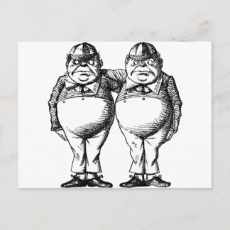 Tweedle Dee and Tweedle Dum Postcard