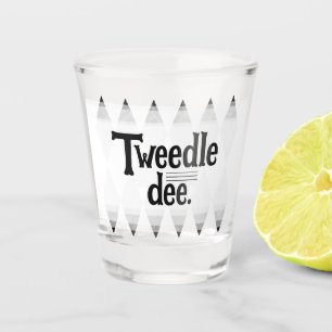 TWEEDLE DEE bachelorette argyle diamond Shot Glass