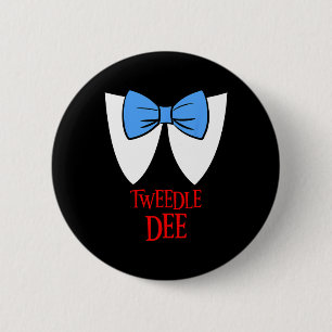 Tweedle Dee Costume Halloween Fairytale Character 2 Inch Round Button