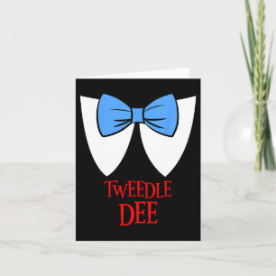 Tweedle Dee Costume Halloween Fairytale Character Card
