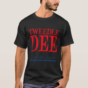 Tweedle Dee I'm With Dum - Lazy Couple Halloween C T-Shirt