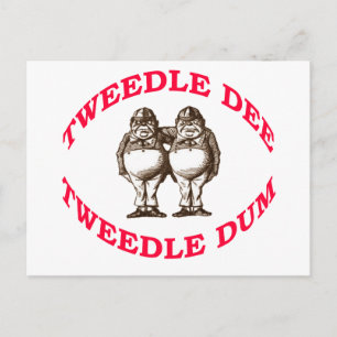 Tweedle Dee & Tweedle Dum Postcard