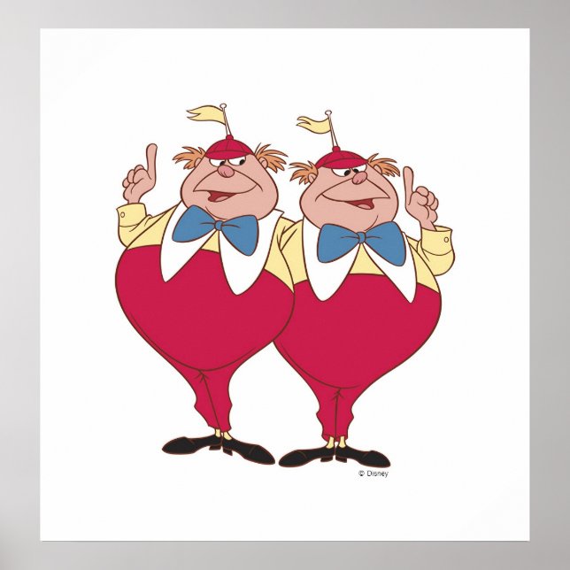 Tweedle Dum and Dee Disney Poster (Front)