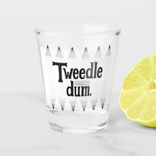 TWEEDLE DUM bachelorette argyle diamond Shot Glass