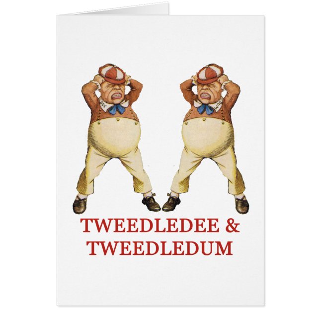 TWEEDLEDEE & TWEEDLEDUM AU WONDERLAND (Devant)
