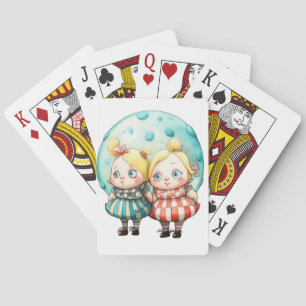 Tweedledee & Tweedledum Playing Cards