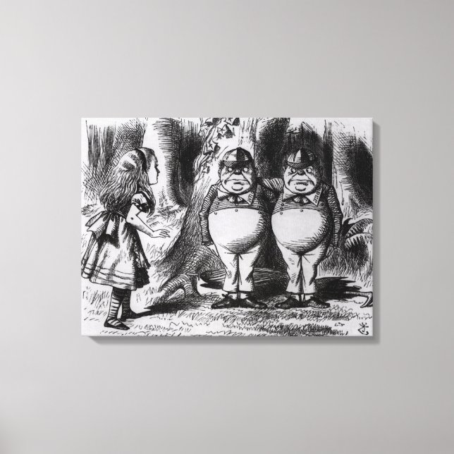 Tweedledum and Tweedledee Canvas Print (Front)