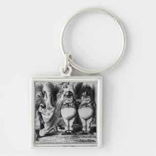 Tweedledum and Tweedledee Keychain