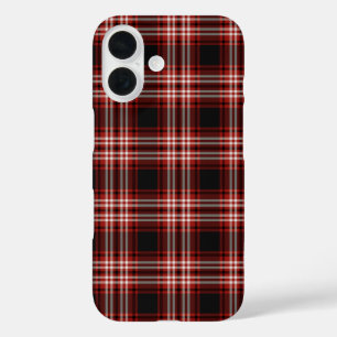 Tweedside Tartan Red and Black Plaid iPhone 16 Case