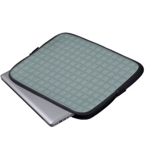 Tweedy Wool Grey and Sage Laptop Sleeve