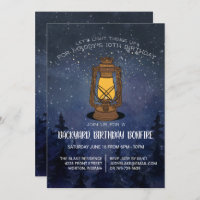 Tween Bonfire Anniversaire Fête Invitation