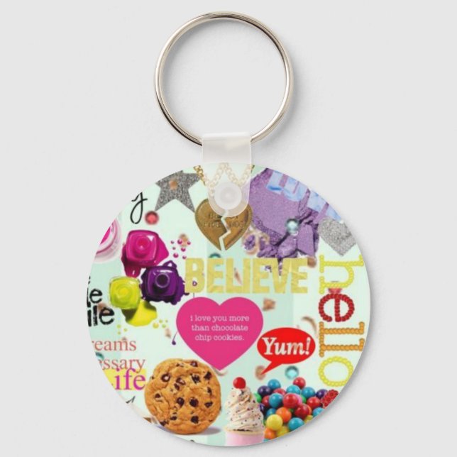 Tween/Teen Collage Keychain (Front)