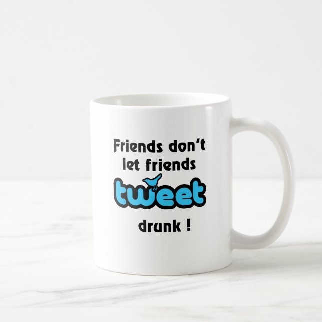 Tweet drunk coffee mug (Right)