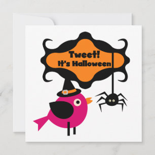 Tweet Halloween T-shirts and Gifts Card