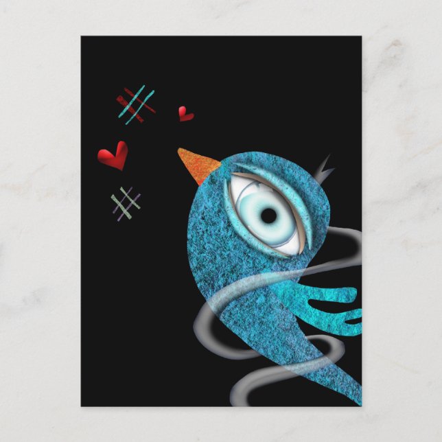 Tweet me tender 14 February Postcard (Front)