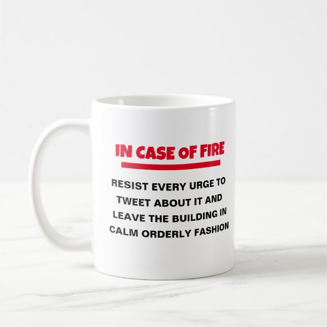 Tweet Urge Coffee Mug - Social Media Humour Cadeau (Gauche)