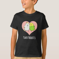 Tweethearts Funny Love Birds Pun Dark BG