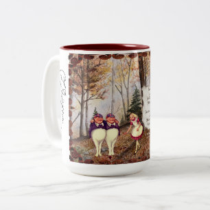 Tweetle Dee Tweetle Dum Song Carroll Signature Two-Tone Coffee Mug