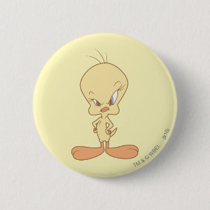 Tweety Angry 2 Inch Round Button