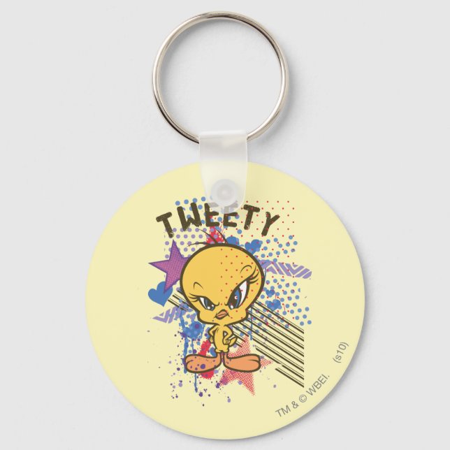 Tweety Angry 2 Keychain (Front)