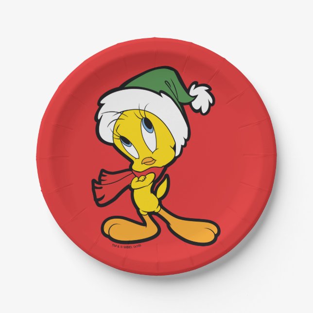 TWEETY™ Christmas Thoughts Paper Plate (Front)
