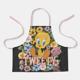 TWEETY™ Floral Embroidery Graphic Apron