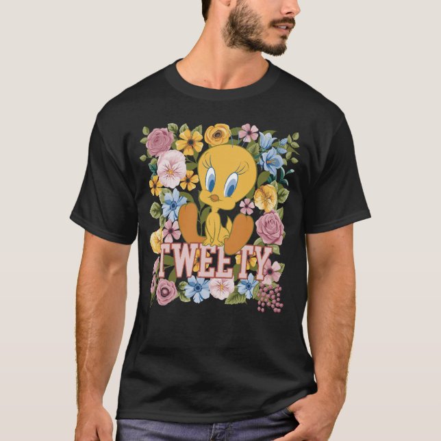 TWEETY™ Floral Embroidery Graphic T-Shirt (Front)