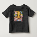 TWEETY™ Floral Embroidery Graphic Toddler T-shirt<br><div class="desc">Check out TWEETY™ in this beautiful floral graphic with stitched name effect. Wear this on a cozy tee,  tote bag,  or decorative throw pillow! Shop this design on even more custom Zazzle gifts!</div>