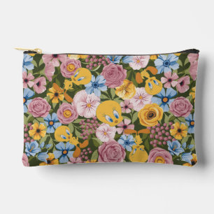 TWEETY™ Floral Embroidery Pattern Accessory Pouch