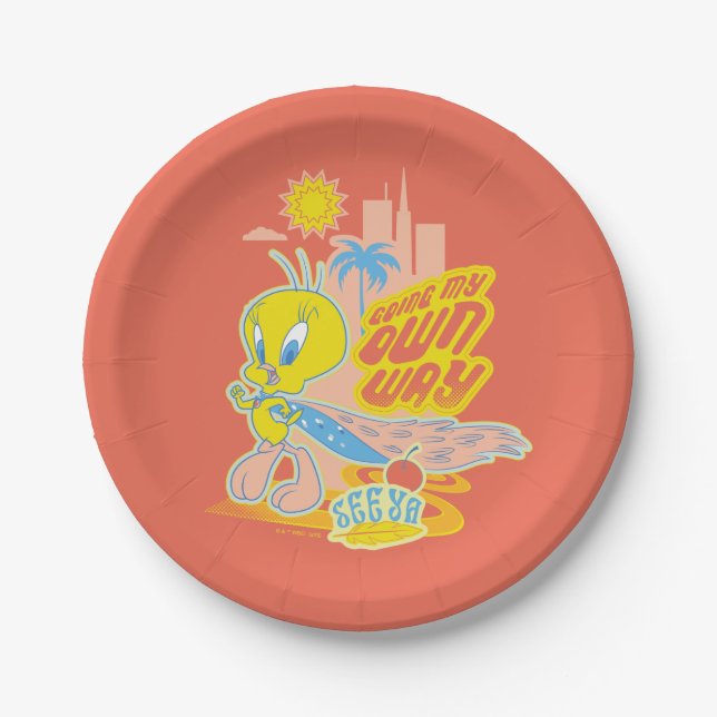 TWEETY™ - Going My Own Way Paper Plate (Front)