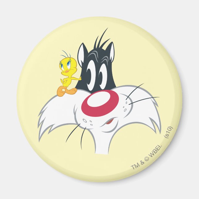 Tweety In Action Pose 12 Magnet (Front)