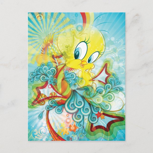TWEETY™ In Blue Wave Postcard (Front)