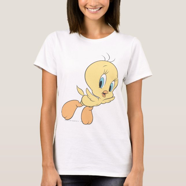 Tweety In The Clouds Pose 15 T-Shirt (Front)
