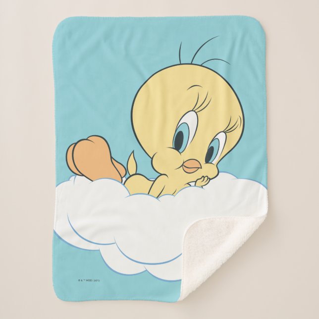 TWEETY™ In The Clouds Pose 3 Sherpa Blanket (Front)