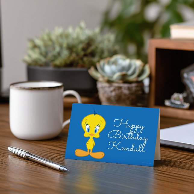 TWEETY™ | Innocent Little Bird Card (Card on simulated desk)