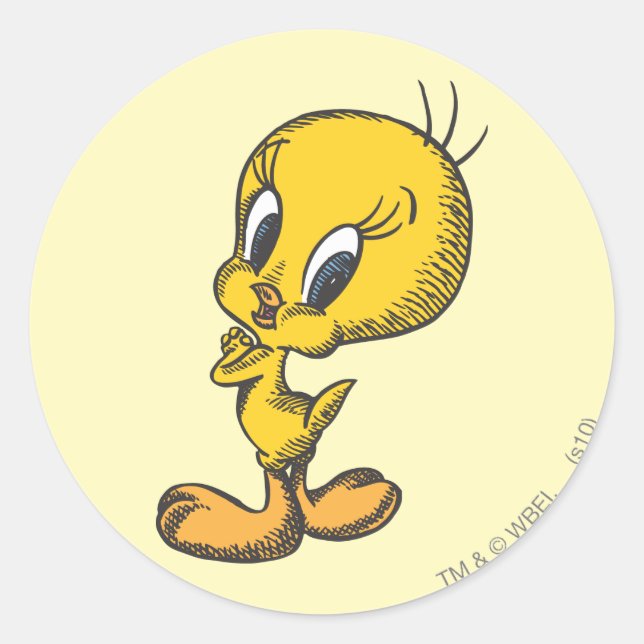 TWEETY™ Lovely Classic Round Sticker (Front)