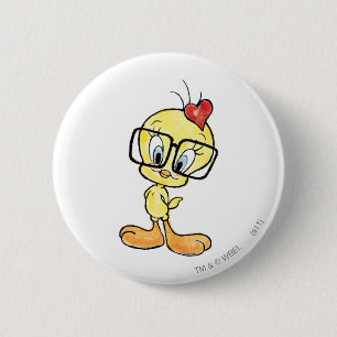 Tweety Nerd 2 Inch Round Button