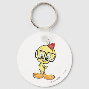 Tweety Nerd Keychain