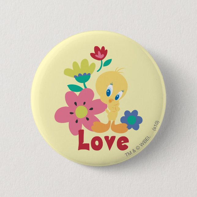 TWEETY™ Red Love 2 Inch Round Button (Front)