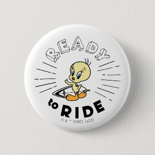 TWEETY™ Surfboard - Ready to Ride 2 Inch Round Button